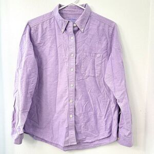 L.L. Bean Button Down Long Sleeve forā Men Light Purple Size Medium